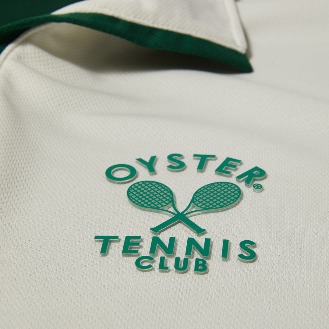 OTC ON COURT / OFF COURT POLO - VINTAGE WHITE / GREEN