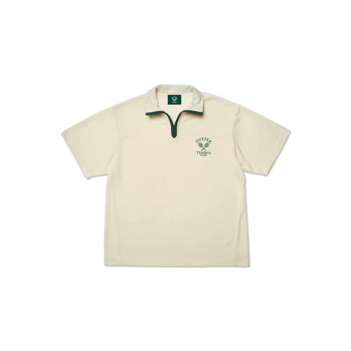OTC ON COURT / OFF COURT POLO - VINTAGE WHITE / GREEN
